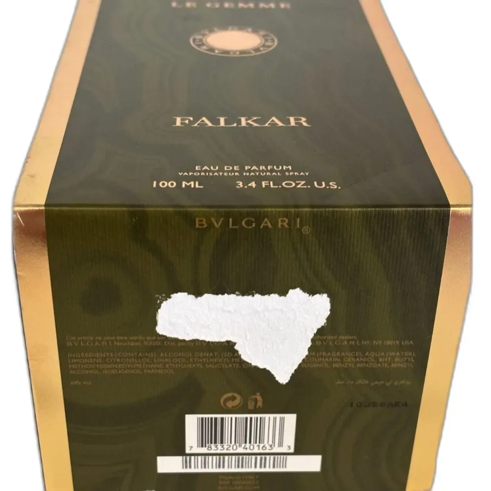 Men's Bvlgari Le Gemme Falkar Eau De Parfume 3.4 oz Bottle/98% Full